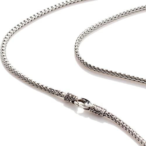 【並行輸入品】クラシックチェーン シルバー ミニネックレス 2.5mm, 16, スターリングシルバー, 宝石なし Classic Chainの画像