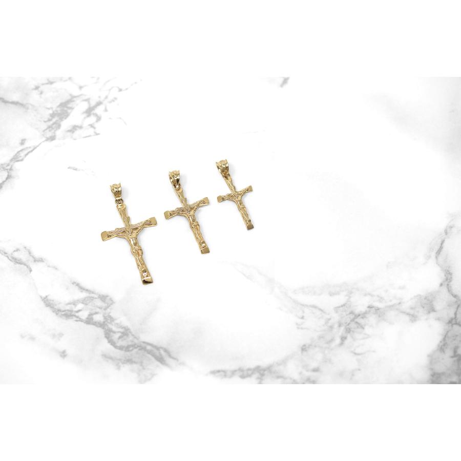 【並行輸入品】CaliRoseJewelry 10Kゴールド 十字架上のキリスト像 テクスチャペンダント 3 CaliRoseJewelry 1_9