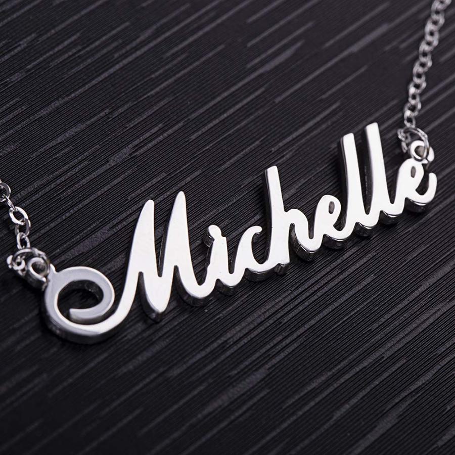 【並行輸入品】Personalized Name Necklace Custom Necklace for Women/Men Rose Go