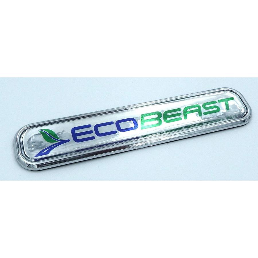【並行輸入品】EcoBeast クロムエンブレム 3D デカール 車 5.3インチ EcoBeast Chrome Emblem 3D Decaの画像
