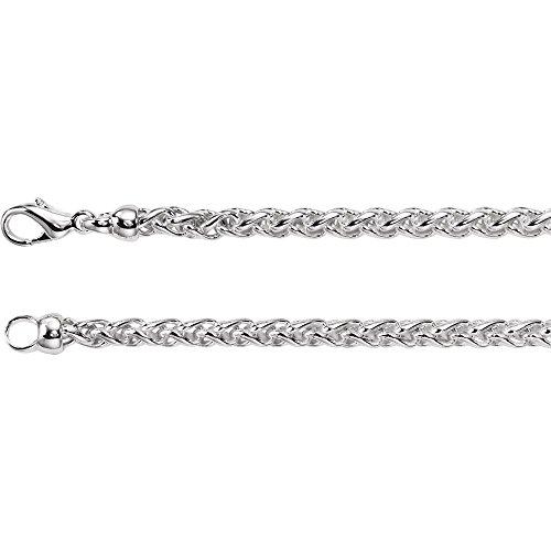 【並行輸入品】925 Sterling Silver Necklace 24 Inch Wheat Chain With Lobster Cl_1