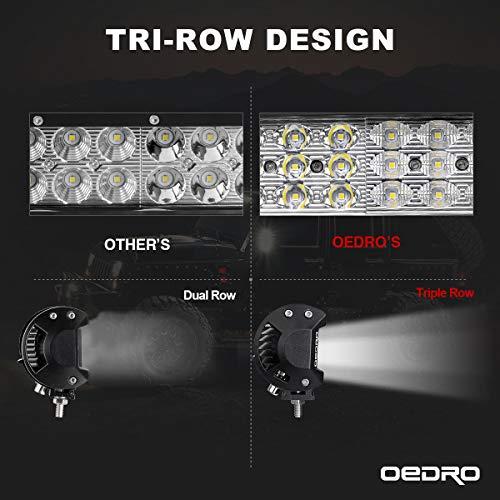 【並行輸入品】oEdRo LED Light Bar, 20Inch 300W Tri Rows Spot Flood Combo Drivi_9