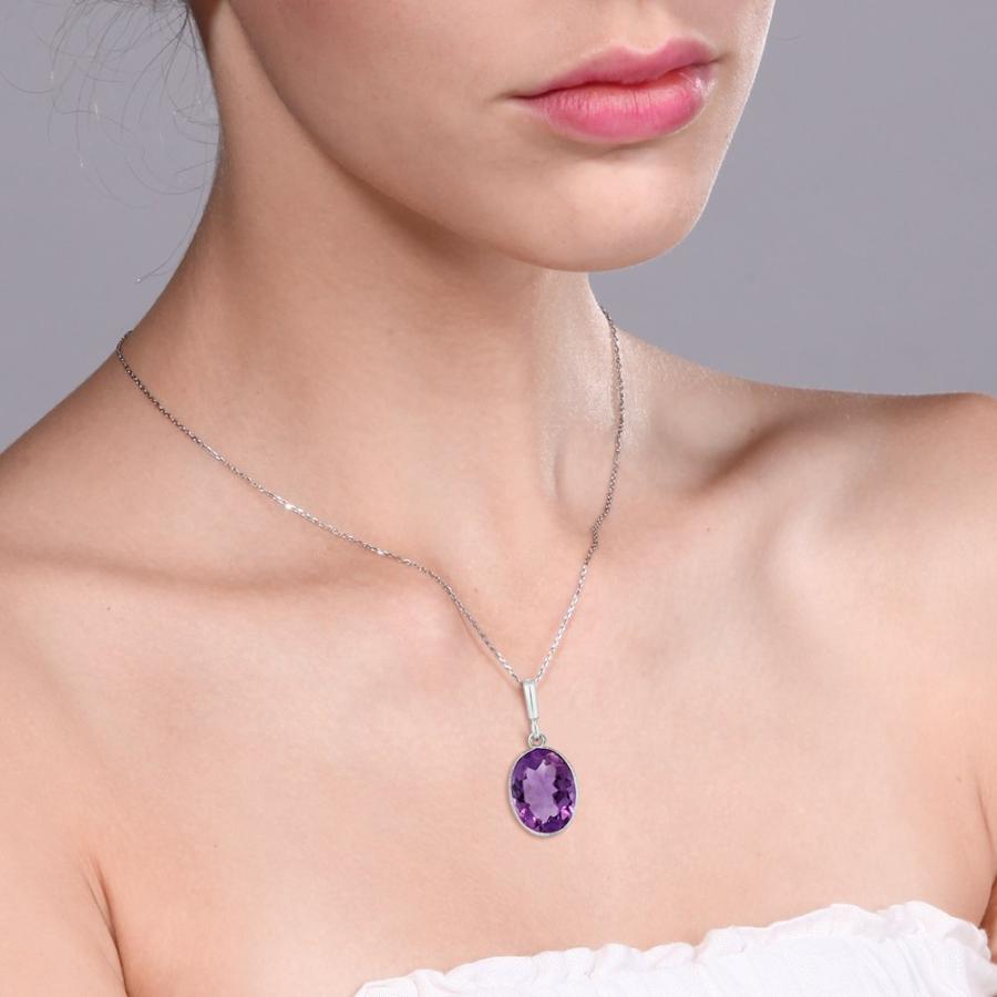 並行輸入品】[Gem Stone King] 5カラット オーバル パープル 