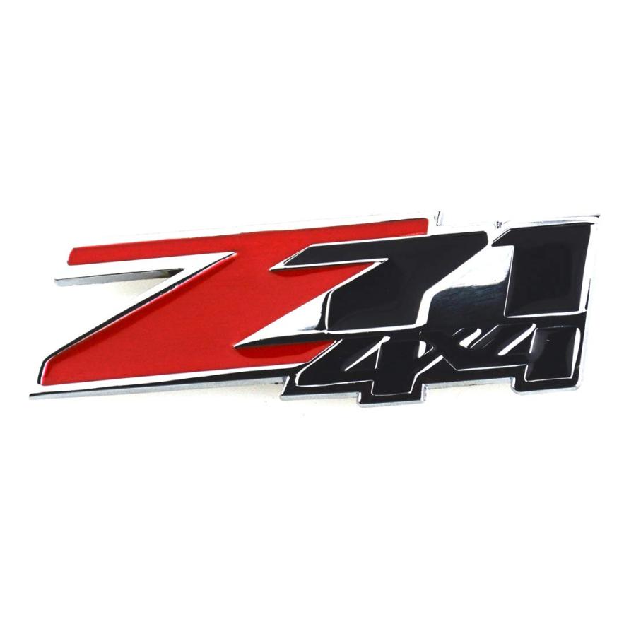 【並行輸入品】Aimoll グリルZ71エンブレム 4x4 交換用 GM シボレー シルバラード シエラ タホ (レッド) Aimoll 1pcの画像