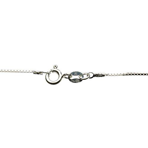 【並行輸入品】スターリングシルバー 小さなイルカ チャーム ボックスチェーン ニッケルフリー ネックレス イタリア Sterling Silveの画像