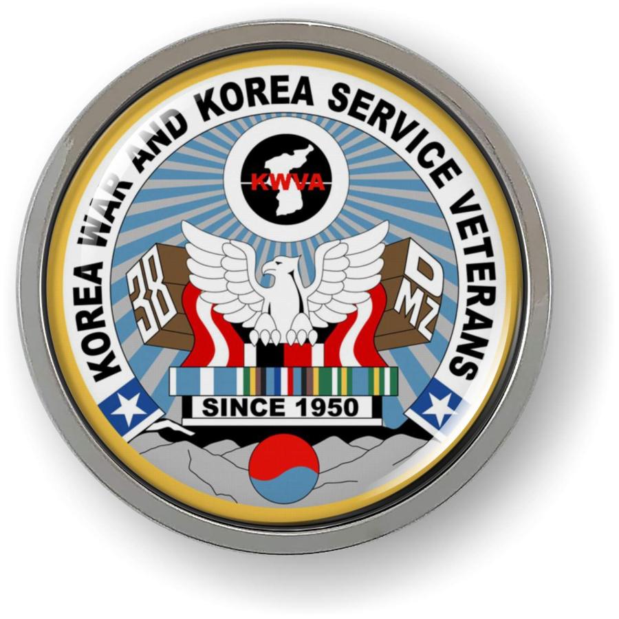 【並行輸入品】Korean War Veteran 3D Domed CAR Emblem Badge Sticker Chrome Meta_3