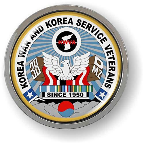 【並行輸入品】Korean War Veteran 3D Domed CAR Emblem Badge Sticker Chrome Meta_4