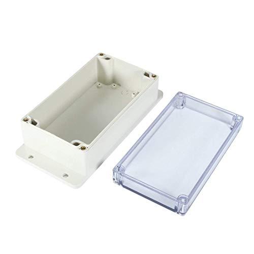 クリアカバー ジャンクションボックス IP65 防水 ABS プロジェクトケース エンクロージャー 壁用マウントパネル付き 並行輸入品 【Nineleaf】