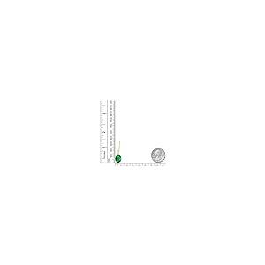 【並行輸入品】[Gem Stone King] 4.02カラット ナノエメラルド ネックレス レディース 天然 ダイヤモンド 14金 イエローゴの画像