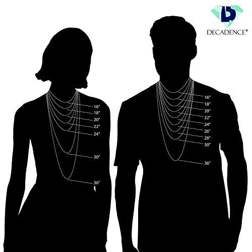 【並行輸入品】DECADENCE ソリッド10K イエロー ホワイト ローズゴールド 7x5mm 楕円形 本物または人工宝石 誕生石 18インチ_7