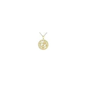 【並行輸入品】CaliRoseJewelry 14Kイエローゴールド 星座ペンダントネックレス CaliRoseJewelry 14k Yellの画像