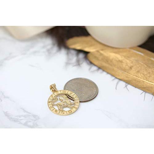 【並行輸入品】CaliRoseJewelry 14Kイエローゴールド 星座ペンダントネックレス CaliRoseJewelry 14k Yellの画像