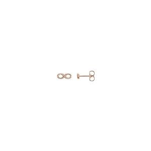 【並行輸入品】FB Jewels 14K Rose Gold Pair Polished Infinity Earrings With Bacの画像