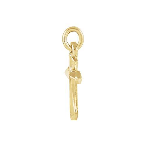 【並行輸入品】Diamond2Deal 14K イエローゴールド クロスペンダントネックレス レディース， 金属 Diamond2Deal 14_4