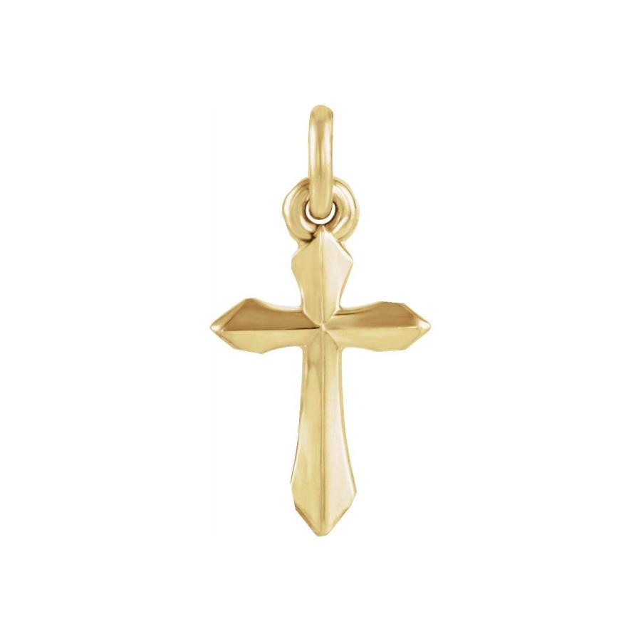 【並行輸入品】Diamond2Deal 14K イエローゴールド クロスペンダントネックレス レディース， 金属 Diamond2Deal 14_6