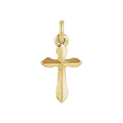 【並行輸入品】Diamond2Deal 14K イエローゴールド クロスペンダントネックレス レディース， 金属 Diamond2Deal 14_7