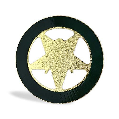 【並行輸入品】Indeep Order of The Eastern Star フリーメイソン カーエンブレム ラウンド ブルー\u0026ゴールド フリの画像