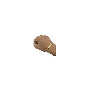 【並行輸入品】Nuragold 14K イエローゴールド 2mm ソリッドロープチェーン ダイヤモンドカットリンクブレスレットまたはアンクレットの画像