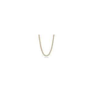 【並行輸入品】Miabella 18Kゴールドメッキ スターリングシルバー イタリア製 4mm メッシュリンクチェーンネックレス レディース イ_2