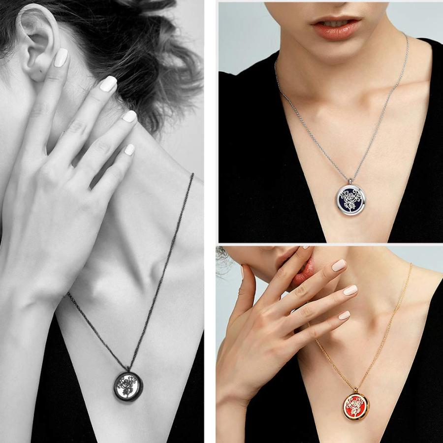 【並行輸入品】PROSTEEL Personalized Customize Diffuser Aromatherapy Necklace，P_6