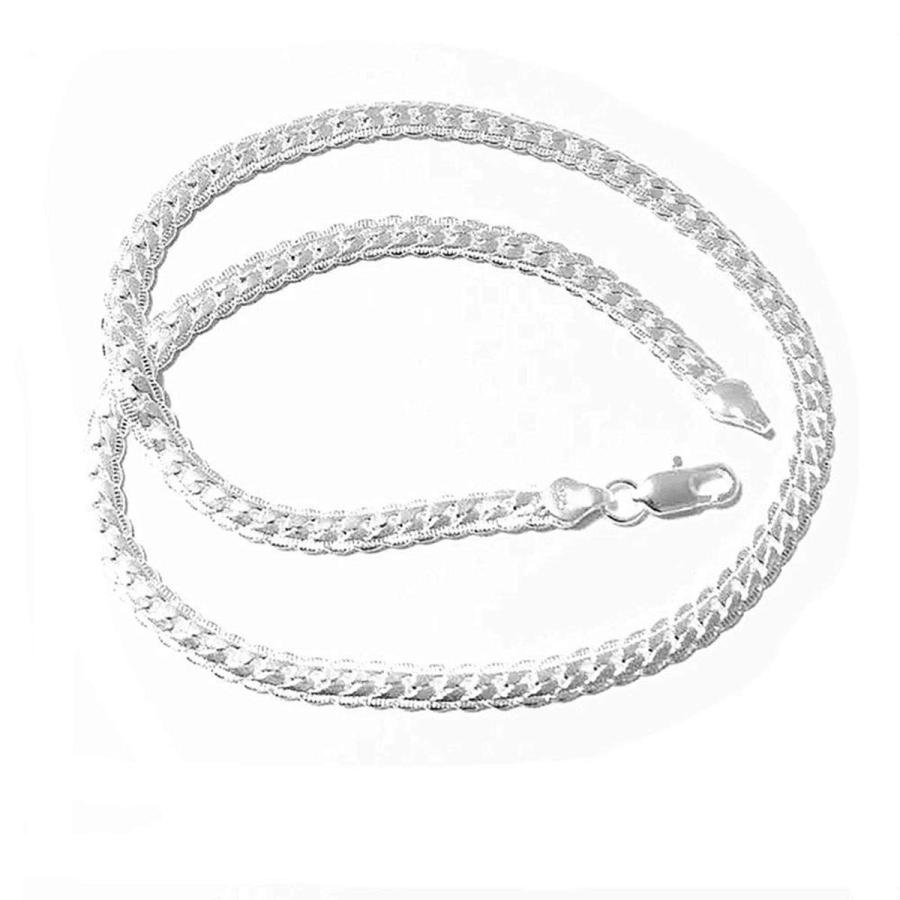 【並行輸入品】Ccy trendy 5mm 18 inches 925 Sterling Silver Plated Chain Neckla_3