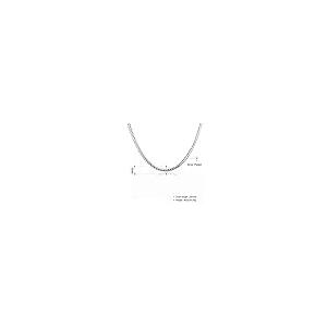 【並行輸入品】Ccy trendy 5mm 18 inches 925 Sterling Silver Plated Chain Neckla_8