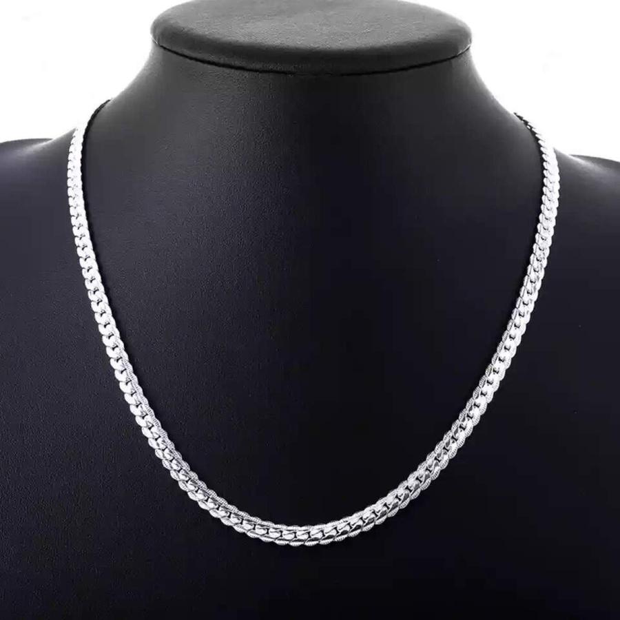 【並行輸入品】Ccy trendy 5mm 18 inches 925 Sterling Silver Plated Chain Neckla_9