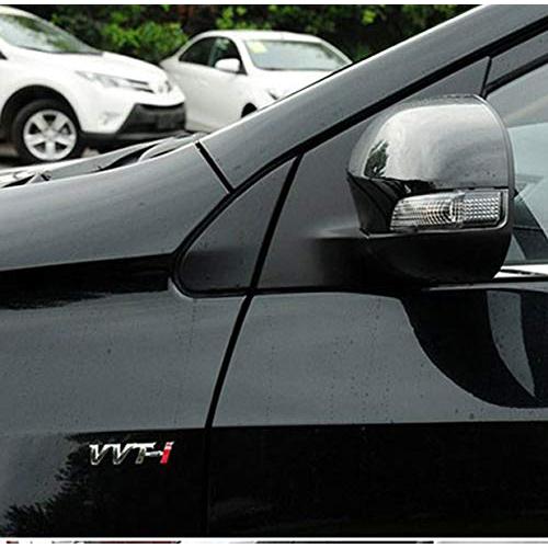 【並行輸入品】VVT Iエンブレムバッジ3Dメタル車サイドフェンダーリアトランクロゴステッカーデカール 2個セット シルバー EmbRoom 2の画像