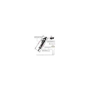 【並行輸入品】Mallofusa 330mm 13Inch Motorcycle Air Shock Absorbers Adjustableの画像