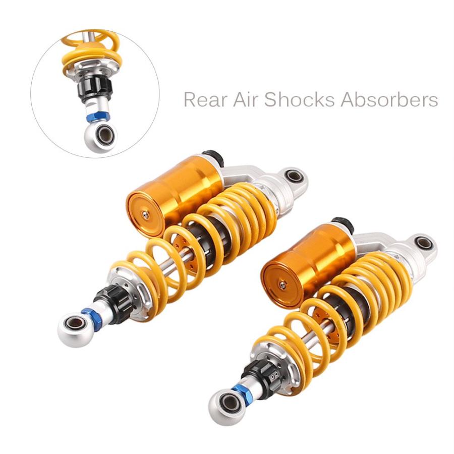 【並行輸入品】Mallofusa 330mm 13Inch Motorcycle Air Shock Absorbers Adjustableの画像