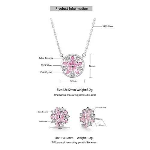 【並行輸入品】Lam Sence スターリングシルバー 桜の花 ジュエリー レディース ガールズ Lam Sence Sterling Silv