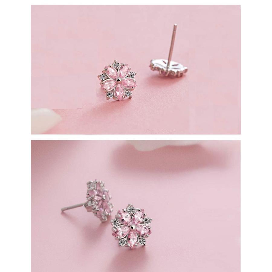 【並行輸入品】Lam Sence スターリングシルバー 桜の花 ジュエリー レディース ガールズ Lam Sence Sterling Silv