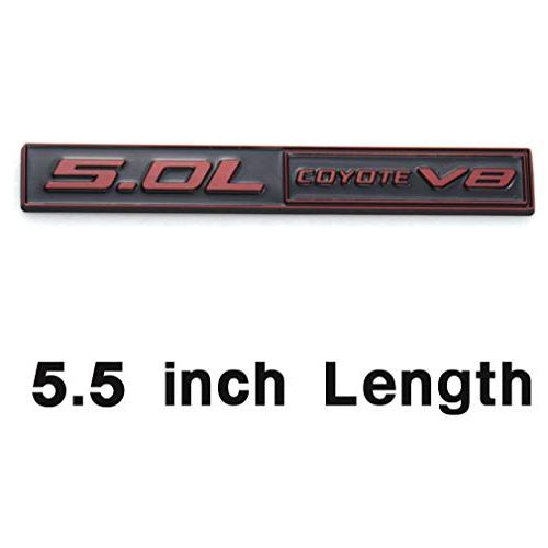 【並行輸入品】5.0L Coyote V8 胸章 3D 金属元素 刈り込み どろ除け 引っ掛かり ブート 胸章 デカール ステッカー 取り替えっこ用