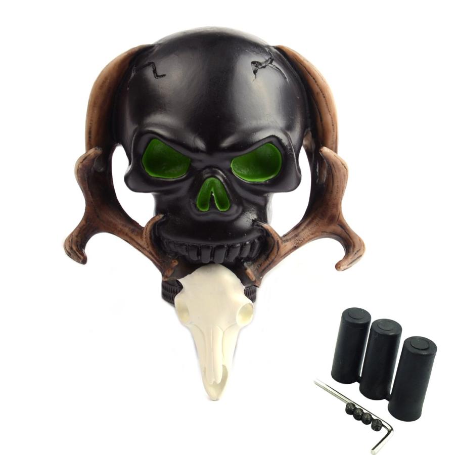 【並行輸入品】AutoBoy Unique Skull Gear Shift knob Shift Shifter Knob Lever Co_2