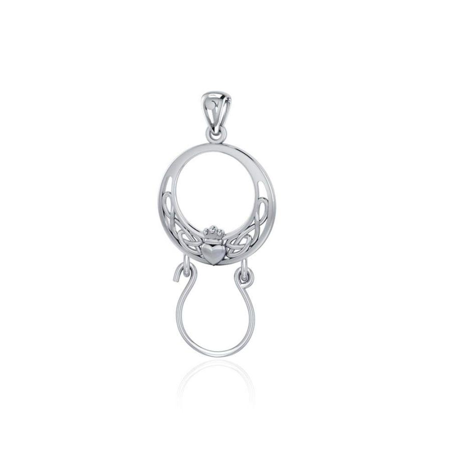【並行輸入品】Jewelry Trends ケルトクラダチャームホルダー 記念ペンダント Jewelry Trends Claddagh Cel_2