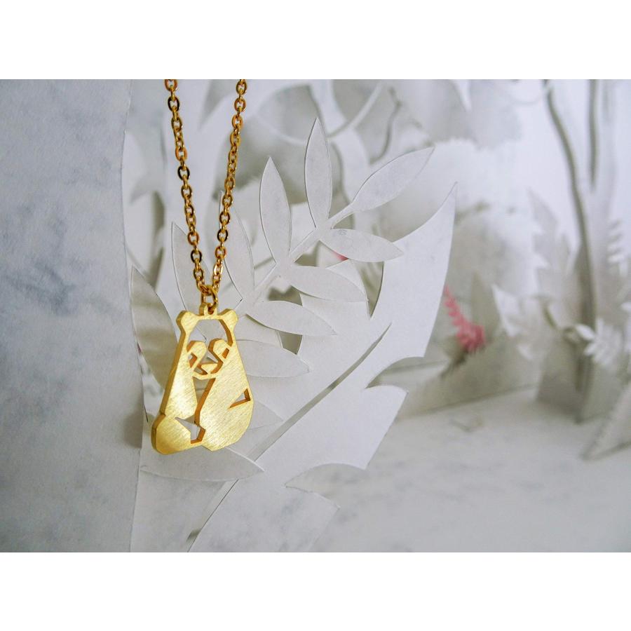 【並行輸入品】[La Menagerie] パンダ ゴールド ネックレス オリガミアニマルジュエリー ジオメタリック 18kgp 金 La Me_6