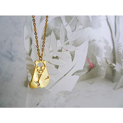 【並行輸入品】[La Menagerie] パンダ ゴールド ネックレス オリガミアニマルジュエリー ジオメタリック 18kgp 金 La Me_7