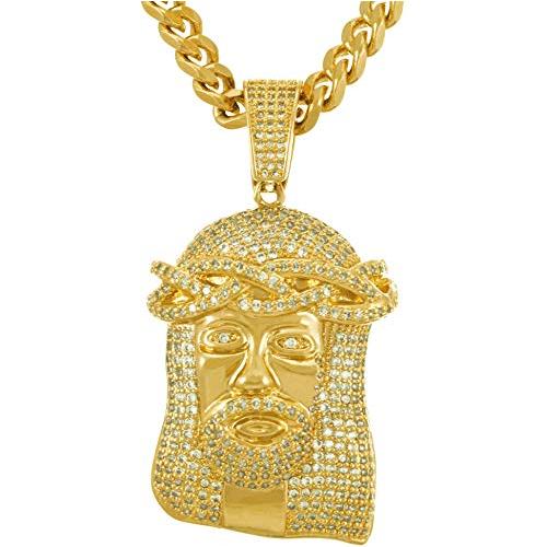 並行輸入品】LIFETIME JEWELRY キリストの顔 ペンダントネックレス