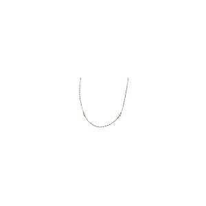 【並行輸入品】Diamond2Deal 十字架ロザリオネックレス 14Kイエローゴールド 光沢仕上げ 16インチ レディース, 金属 Diamoの画像