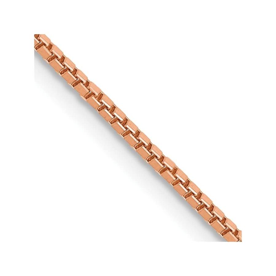 【並行輸入品】14K ローズゴールド 1.10mm ボックスリンクチェーンネックレス メンズ レディース, 金属, Diamond2Deal 1の画像
