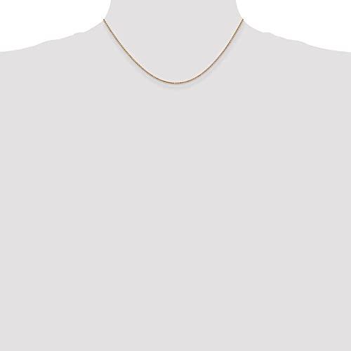 【並行輸入品】14K ローズゴールド 1.10mm ボックスリンクチェーンネックレス メンズ レディース, 金属, Diamond2Deal 1の画像