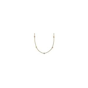 【並行輸入品】14K イエローゴールド 3色 研磨 & ダイヤモンドカット ビーズ ネックレス Diamond2Deal 14k Yellowの画像