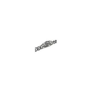 【並行輸入品】Harley Davidson メンズ Willie G Skull ロゴ スチールチェーンブレスレット シルバー HSB0202の画像