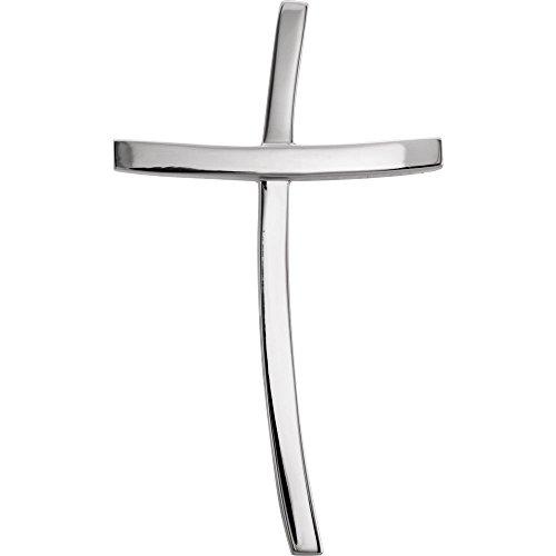 【並行輸入品】14K ホワイトゴールド クロスペンダント レディース Diamond2Deal 14k White Gold Cross Penの画像