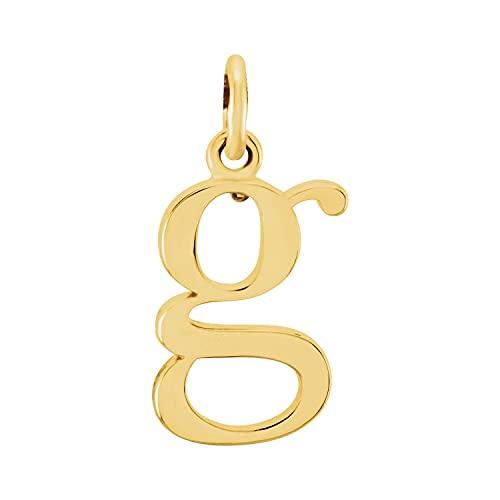 【並行輸入品】14Kイエローゴールド「g」小文字イニシャルペンダント Diamond2Deal 14K Yellow Gold g Lowerc_1