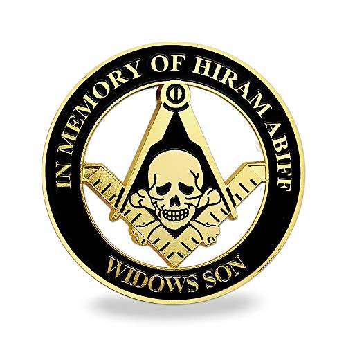 【並行輸入品】Masonic Widows Son カーエンブレム Hiram Abiff メイソンデカール Masonic Widows Soの画像