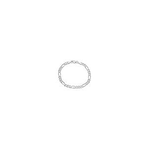 【並行輸入品】5mm 10mm .925スターリングシルバー ダイヤモンドカット フラット フィガロチェーン ネックレスまたはブレスレット， 9_2