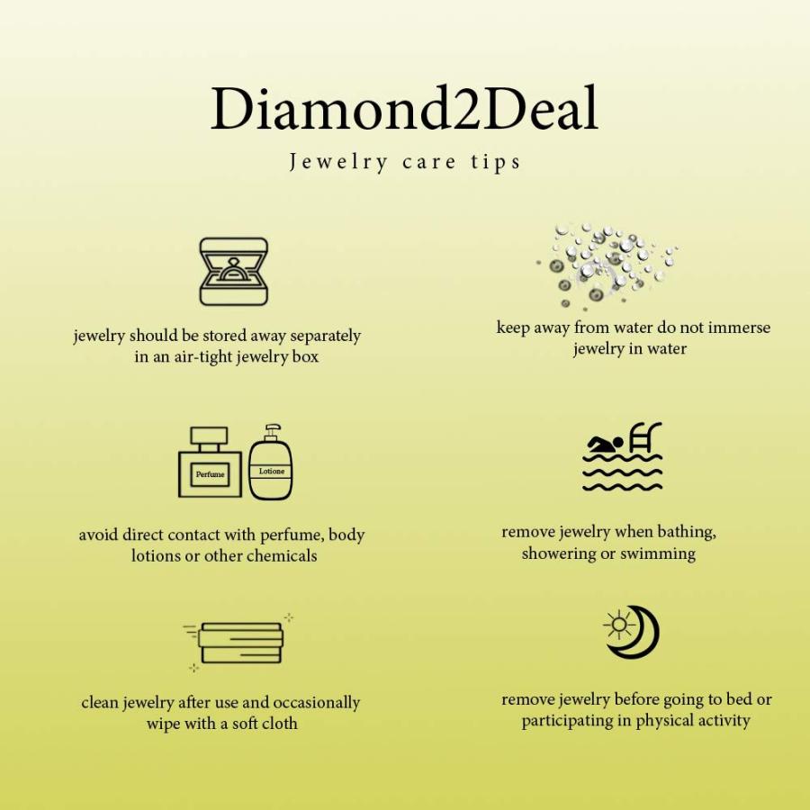 【並行輸入品】Diamond2Deal 14K Yellow Gold Convex Pendant 18" Necklace Fine Jeの画像