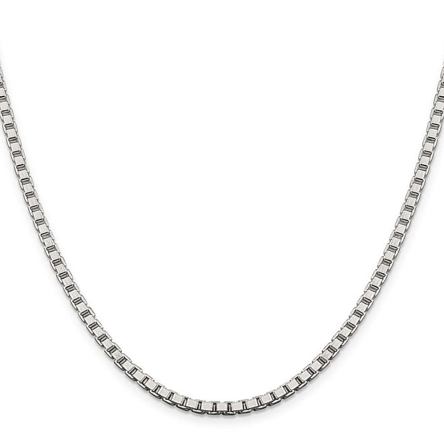 【並行輸入品】925 Sterling Silver 3.25mm Box Chain Necklace Pendant Charm Fine_6