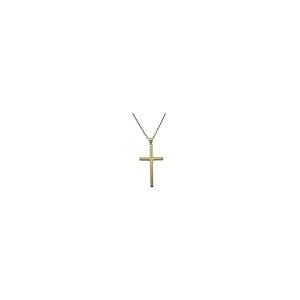 【並行輸入品】Never Say Never Large 18k Yellow Gold Cross, 3.2cm high by 2cm wの画像